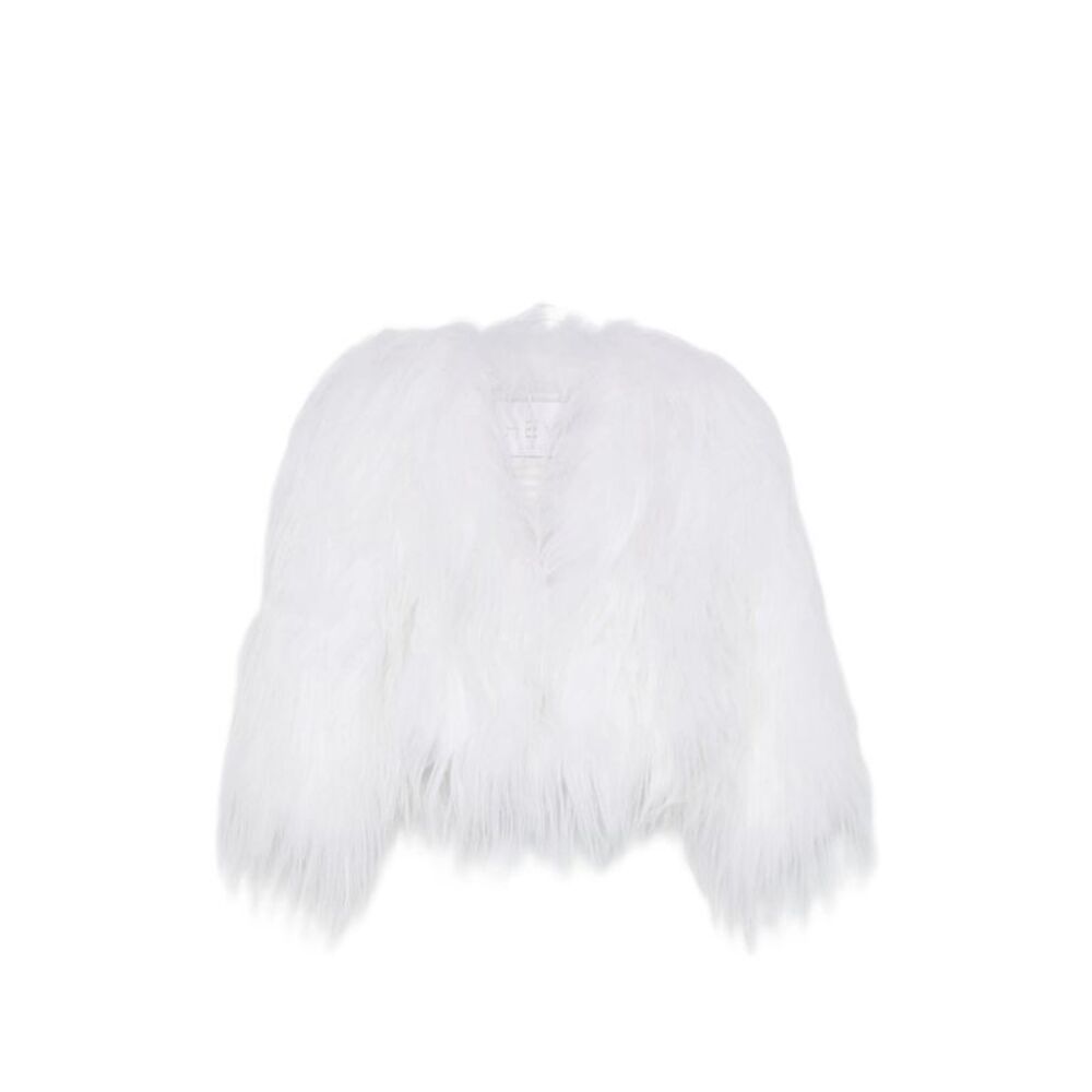 Heva White Jackets - Faux Fur & Shearling Jackets Women